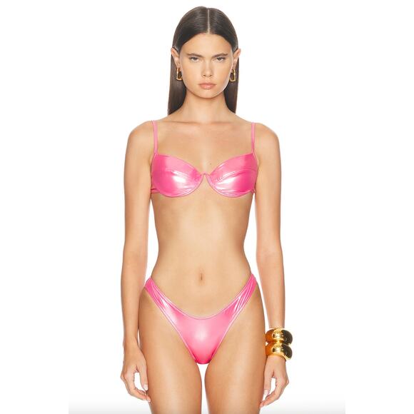 Heavy Manners x Elsa Hosk Cheeky Bikini Bottom - Minimal Cut - Ultra High Cut - Picture 2 of 11